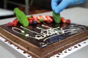Tarta Sacher de frambuesa